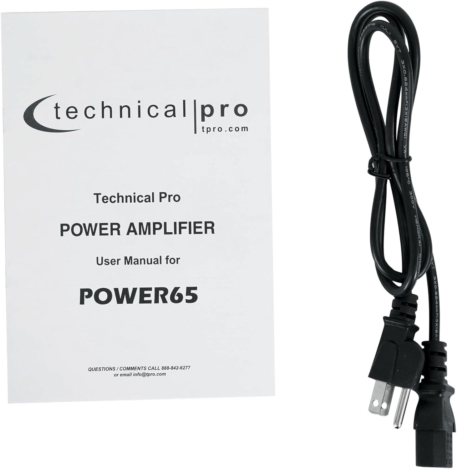 Technical Pro Professional Portable PA System, 2 Channel Digital Stereo Power Amplifier with 6500 Watts Power Audio Amplifier, for Home Speaker System