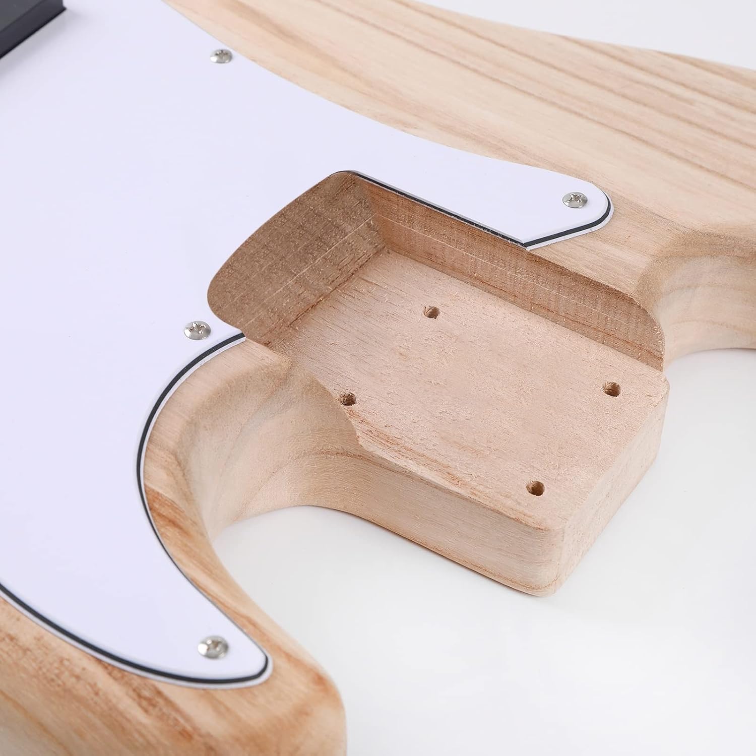 DIY Guitar Kit with Body Pickguard Maple Guitar Neck & Rosewood Build Your Own Electric Guitar Unfinished Guitar Set