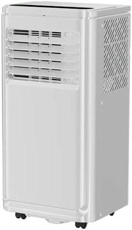 MEPTY Portable Air Conditioners, 9000 BTU Portable AC Unit with Dehumidifier, Sleep Mode, 24H Timer, Cools Room up to 250 sq.ft, Room Air Conditioners with Self-evaporation System for Bedroom