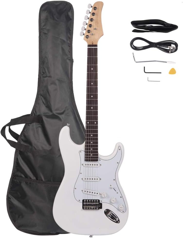 Premium Rosewood Fingerboard Electric Guitar with Smooth Satin Finish and Comfortable Playability for Beginners and Professionals