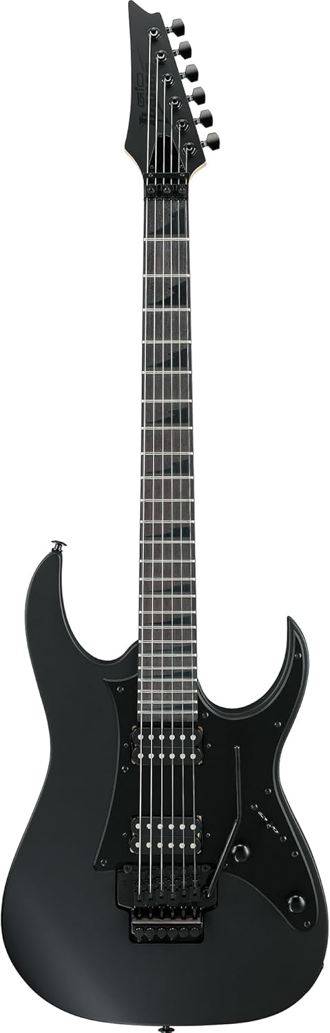 Ibanez GRGR330EX RG Gio Electric Guitar - Black Flat Bundle with Amplifier, Cable, Picks, Austin Bazaar Instructional DVD, and Polishing Cloth