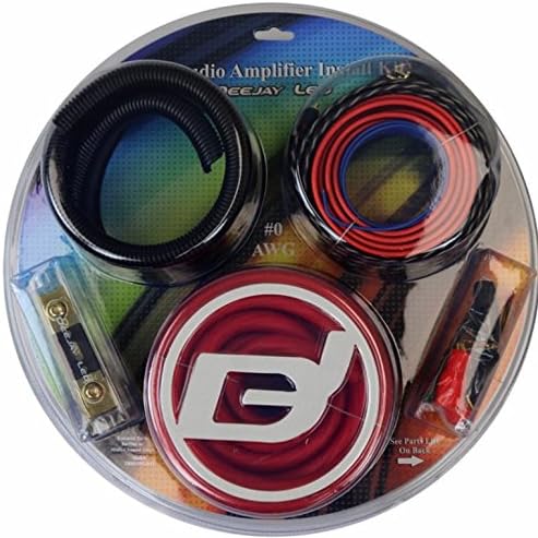 TBH0AWGKIT Auto Amplifier Installation Kit with #0-AWG CCA Main Power Cables, RCA Cables, Fuse Holder and More Ring and Spade Insulators Ten 3-in Wire Ties Flexible RCA Wire