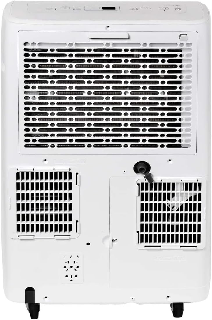 Hisense 8,000 BTU Portable Air Conditioner with Dual Hose & Inverter, 350 Sq Ft, Wi-Fi, ConnectLife App for Google and Alexa, 3 operating modes, Noise 42 dB(A) - HAP0824TWD, White