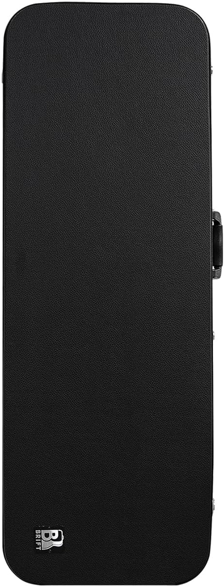 39inch Electric Guitar Case, Hard-Shell Wooden Case for Fender Strat/Tele Style Guitars，PVC Padding & Soft Interior， Black