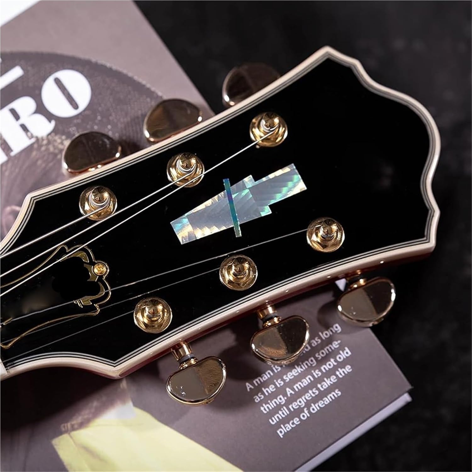 Beginner Electric Guitar Kits Semi Hollow Body Electric Guitar Coils Splitting With Gigbag Vintage Sunburst(Red)