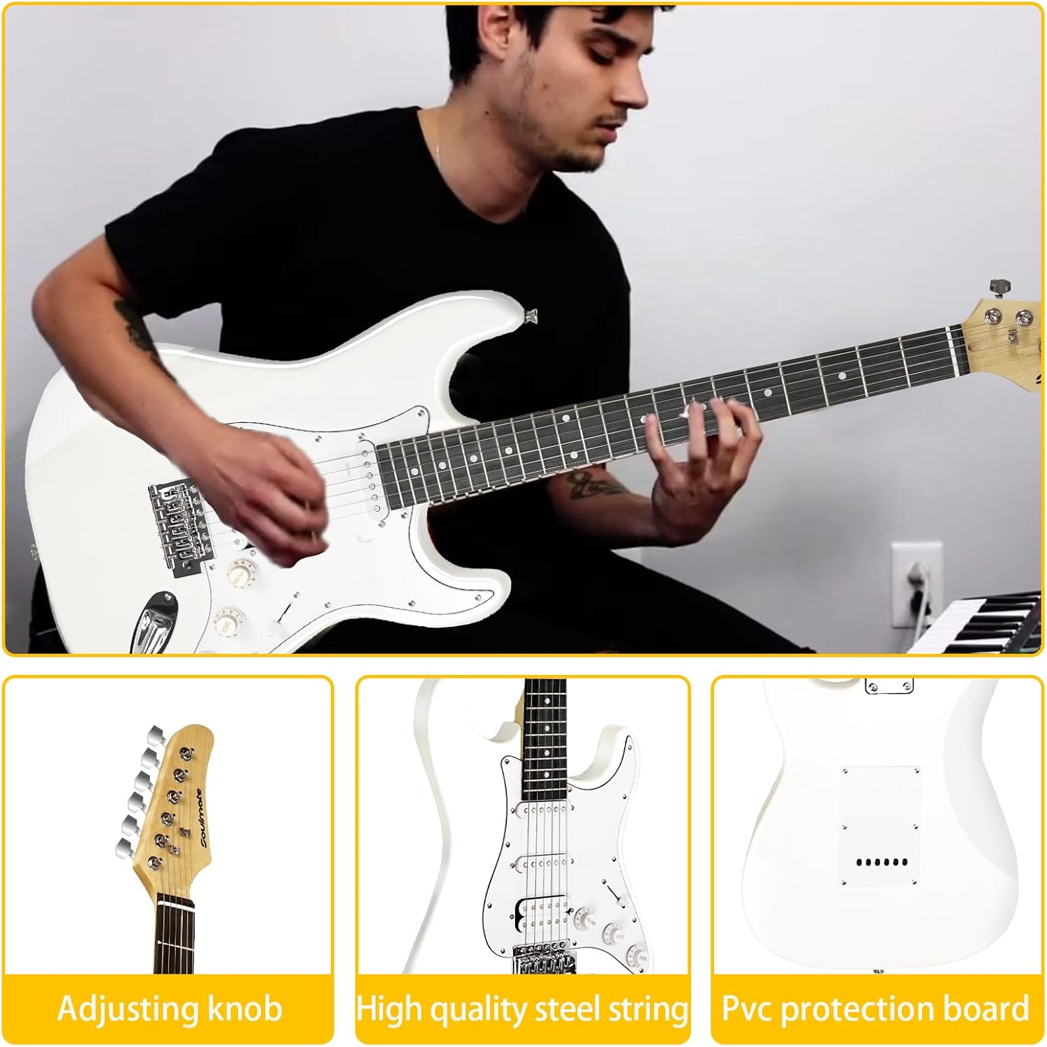 Soulmate Electric Guitar Kit for Beginners, 39
