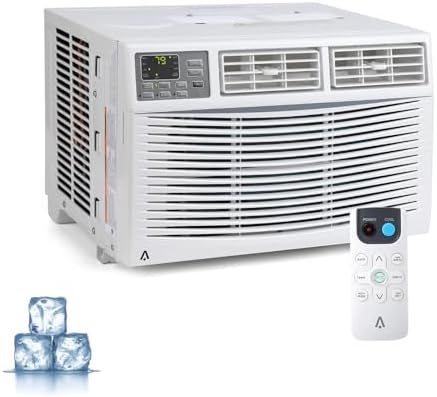 12,000 BTU Window Air Conditioner with WiFi - Energy Star Certified, 3 Fan Speeds, 24H Timer & Remote Control, Cools Up to 550 Sq.Ft, White, 115V for Home/Bedroom