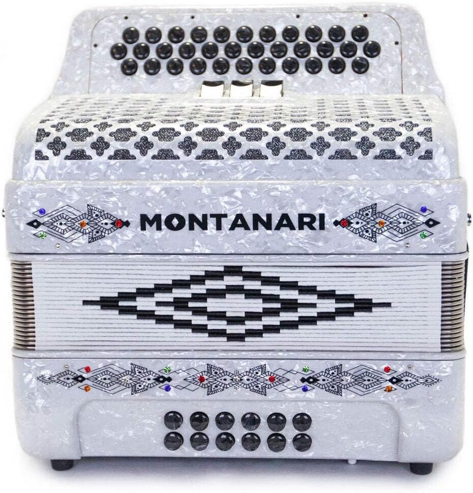 Montanari 3412 3S Accordion FBE White