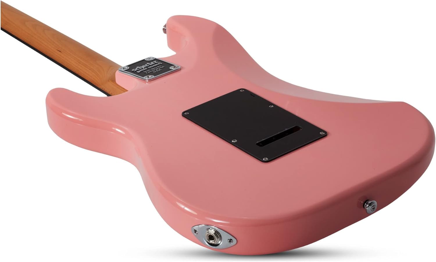 Schecter Nick Johnston Traditional Electric Guitar in Atomic Coral Bundle with Hard Shell Protective Case (2 Items)