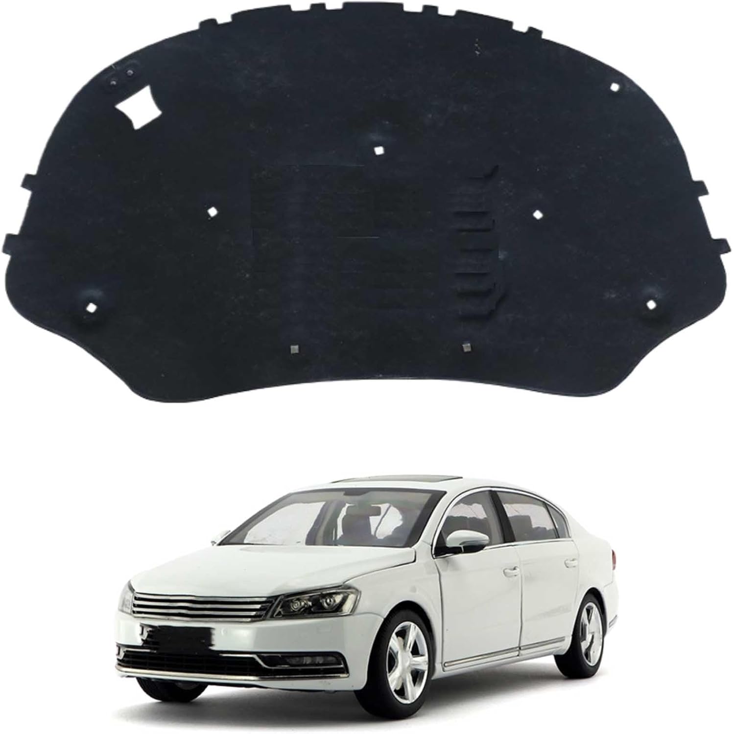 Car Front Hood Engine Sound Pad for VW Magotan B6 2006-2011 OE:3C0863831B, Heat Insulation Cotton Mat Cover Soundproof Car Accessories