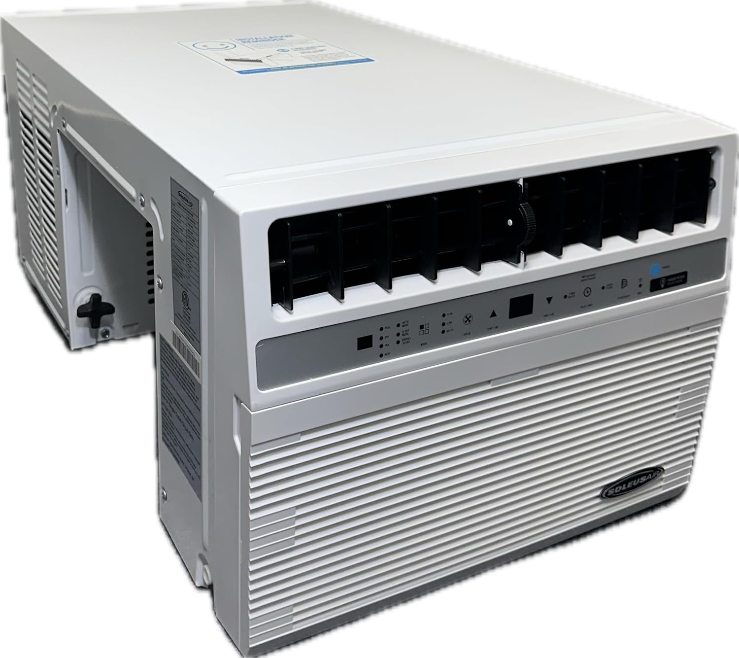 Soleus Air 10,000 BTU Over-the Sill Saddle Hybrid Air Conditioner w/Heat: Wi-Fi Enabled, Quiet Operation, Window View Friendly (Up to 12.5