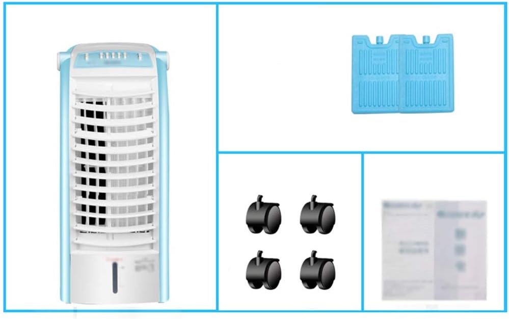 Portable Air Conditioner Fan Air Cooler, Portable Evaporative Air Conditioner Misting Humidifier Fan And Bladeless Noiseless Fan, For Office, Dorm, Room(Free Ice Tray)