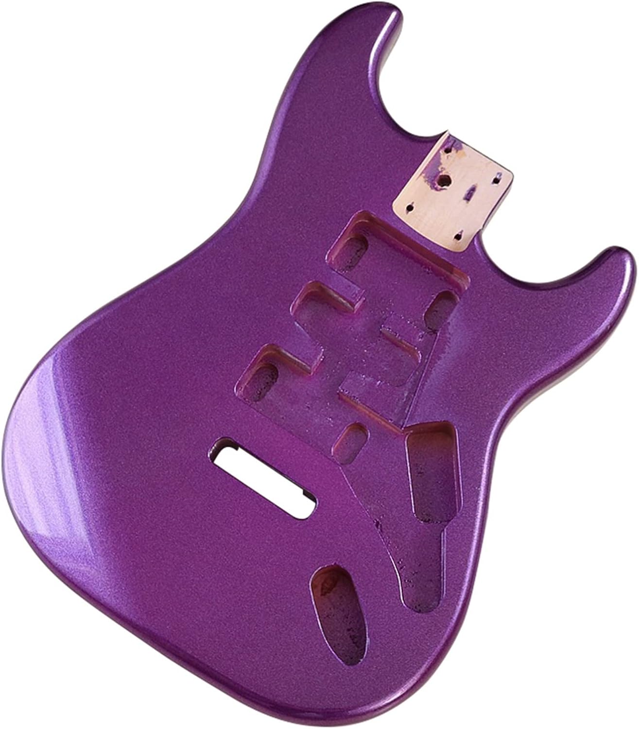 Metallic Purple Color Poplar Wood Electric Guitar Body DIY Guitar Parts Guitar Barrel Body 5.7cm Pocket Width DIY Guitar Kit
