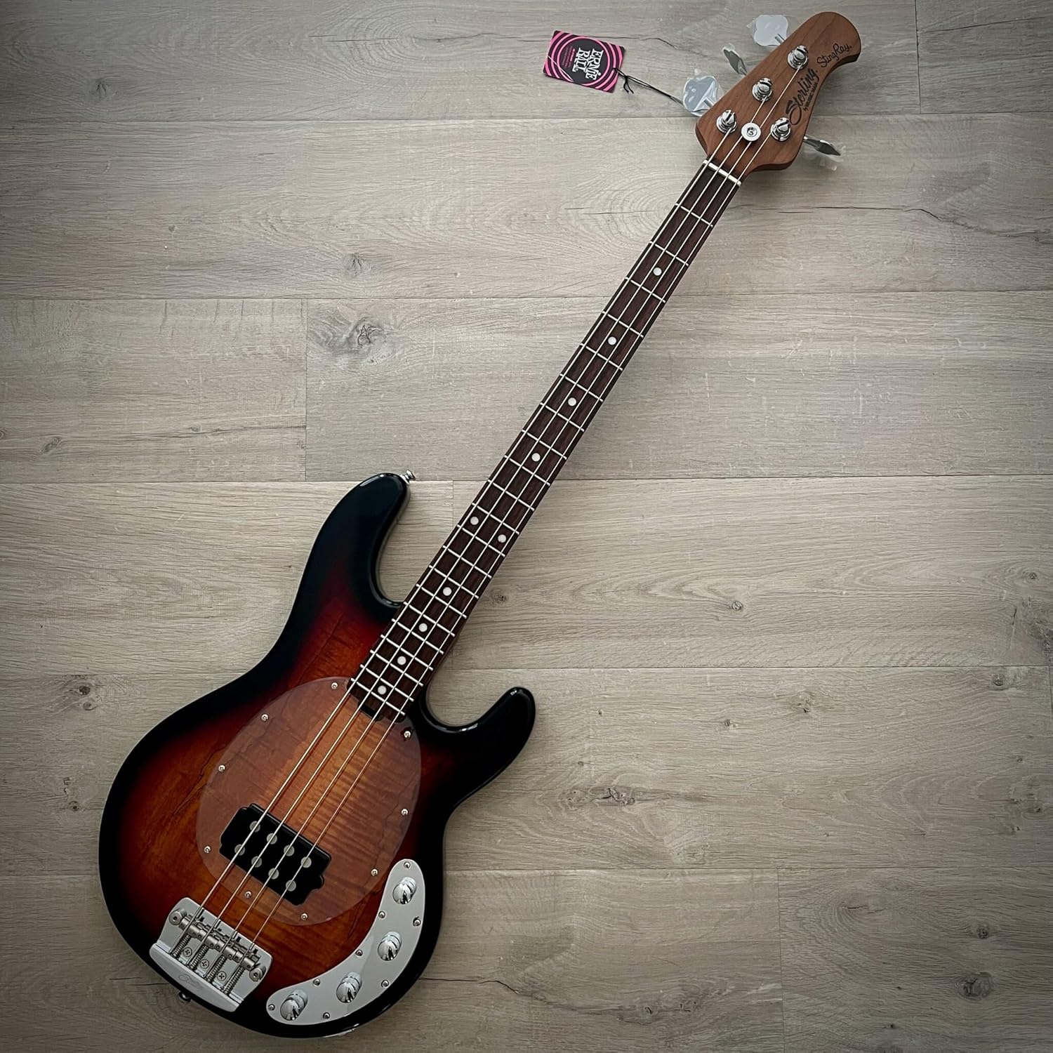 Sterling By Music Man StingRay RAY34 Bass Guitar - 3-tone Sunburst