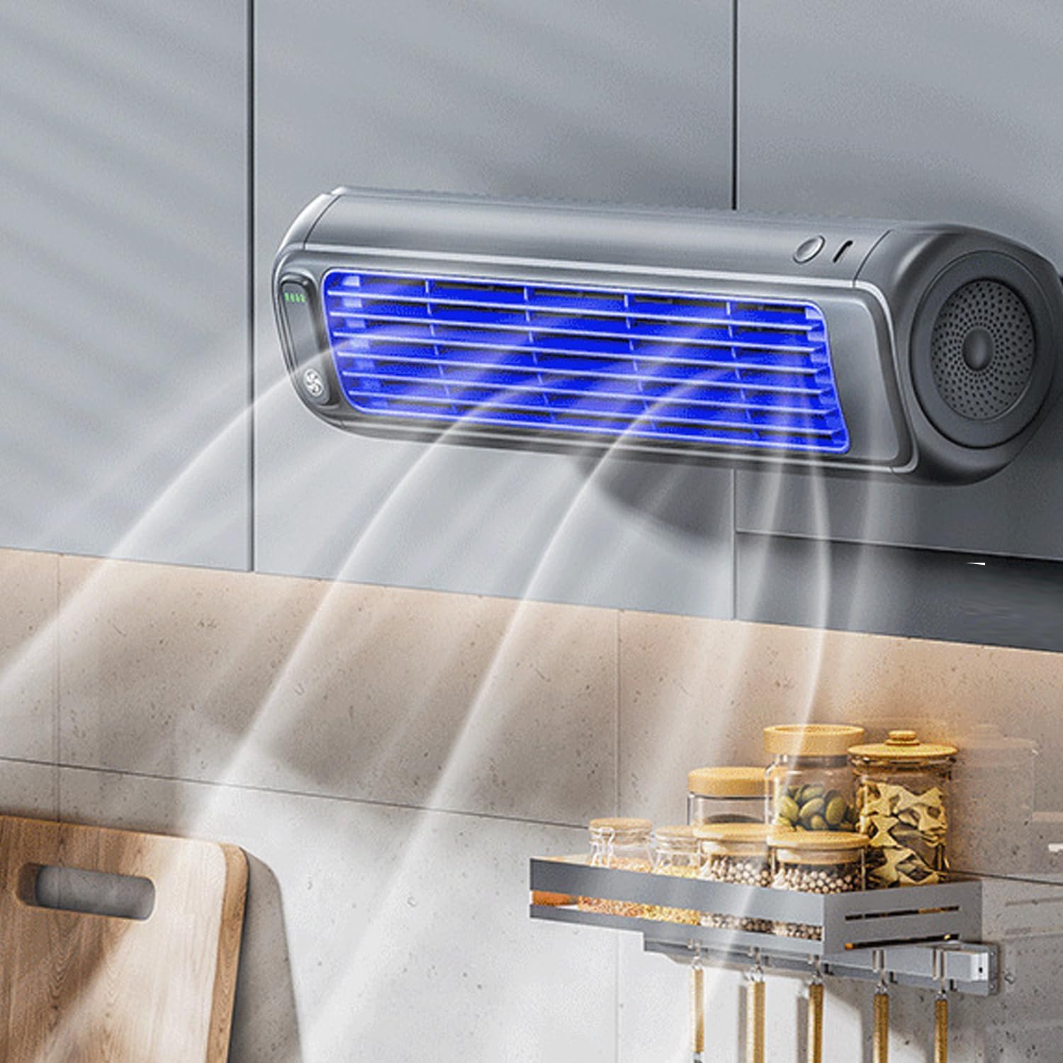 Portable Air Conditioner with Three Wind Speeds, Rechargeable and Natural Quiet Design