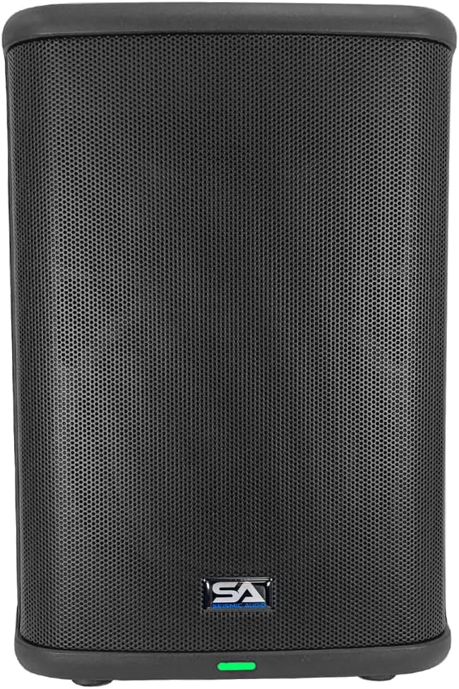 Seismic Connect - Portable Powered 8 Inch 2-Way Rechargable PA Speaker - Class D Amp | TWS Connectivity | DSP | All-in-One PA System