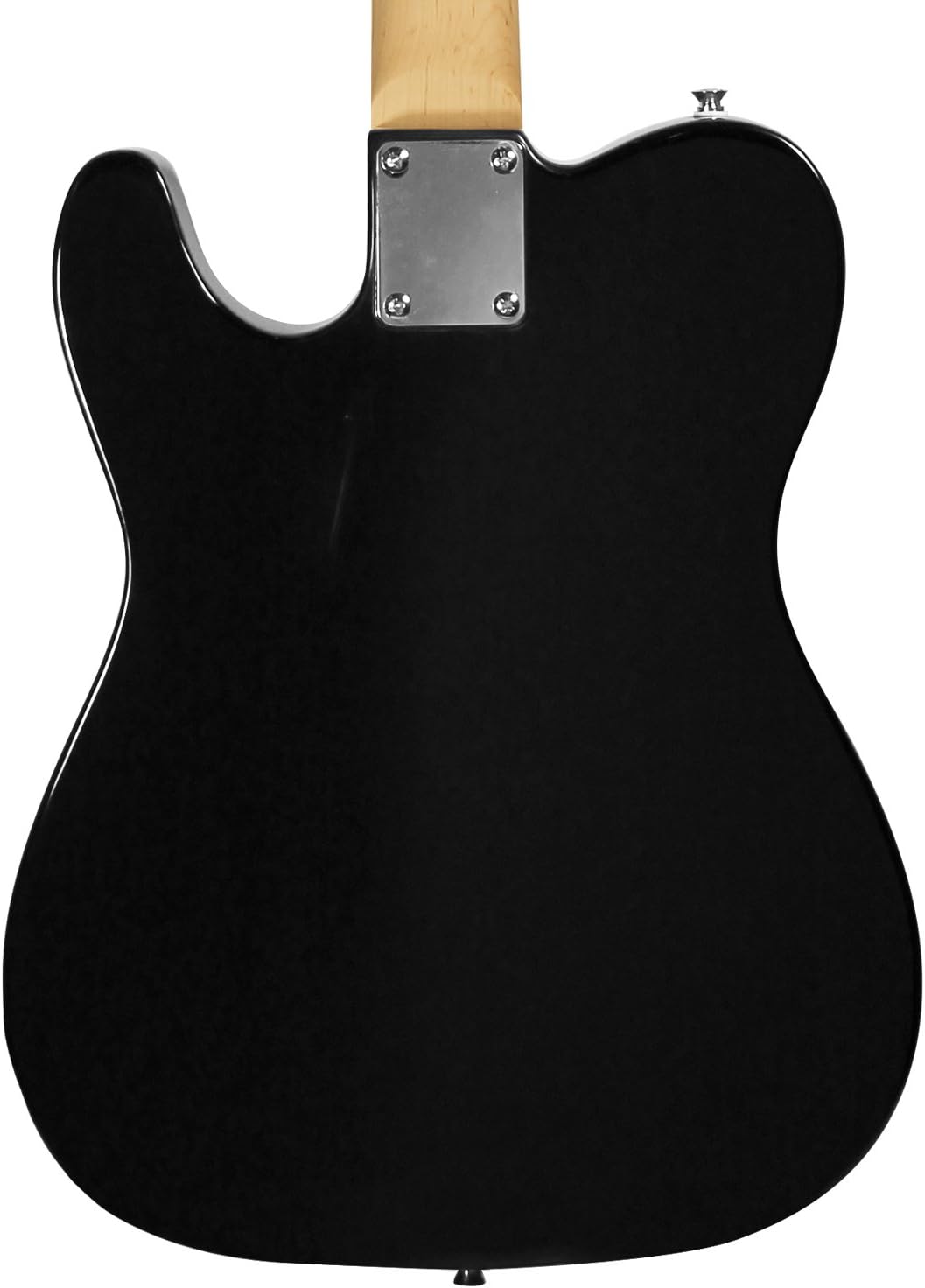 Sawtooth ET Series Electric Guitar, Black with Aged White Pickguard