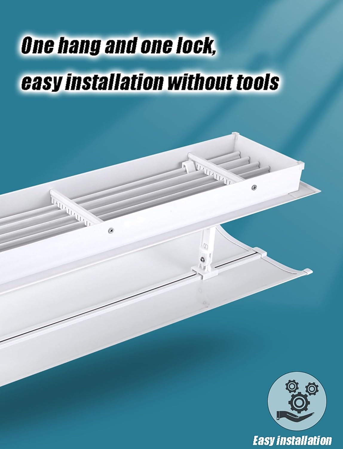 Air Conditioner Air Deflector Air Conditioner Vent Deflector, Adjustable Airflow Direction, Purifying Filter Cotton