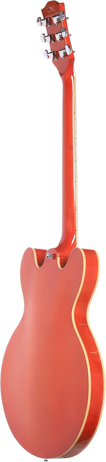 IYV IESB-300 Trans Orange, Solid top-semi hollow Body Electric Guitar, Trans orange