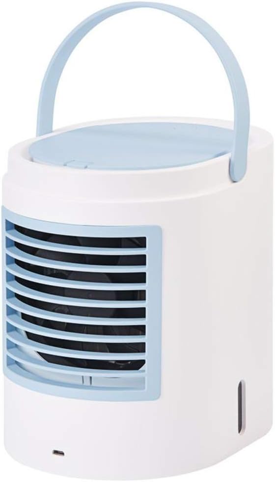 Cooling Fans USB Portable Air Conditioner Fan, 3 Speed Mini Personal Evaporative Air Cooler Small Desktop Cooling Fan with, Super Quiet Personal Table Fan Mini Evaporative Air Circulator Cooler