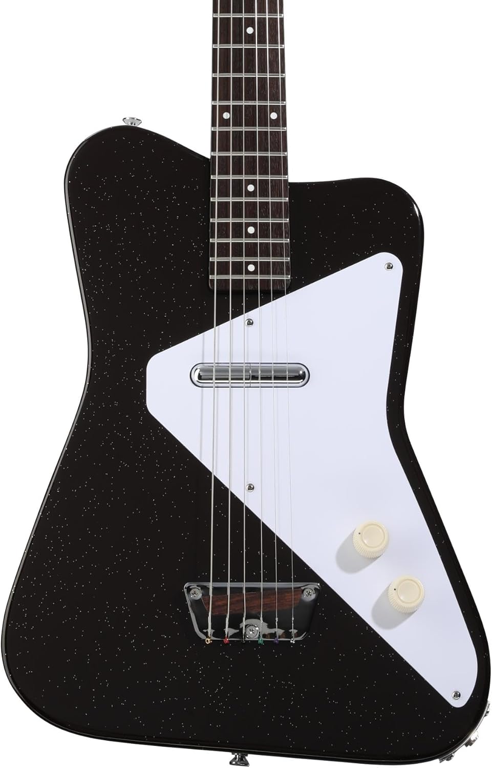 Danelectro Pro Electric Guitar - Maroon with Silver Glitter