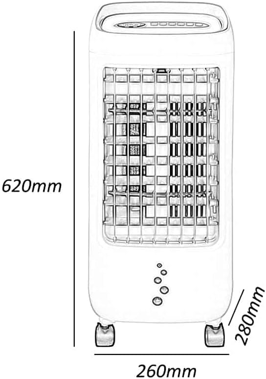 Evaporative Coolers Air Conditioner Portable,Compact Air Circulator,Mobile Cooling Fan,Space Air Cooler,Super Quiet Evaporative Coolers,3-Speed Setting Air Conditioner,Energy Efficient Conditioner