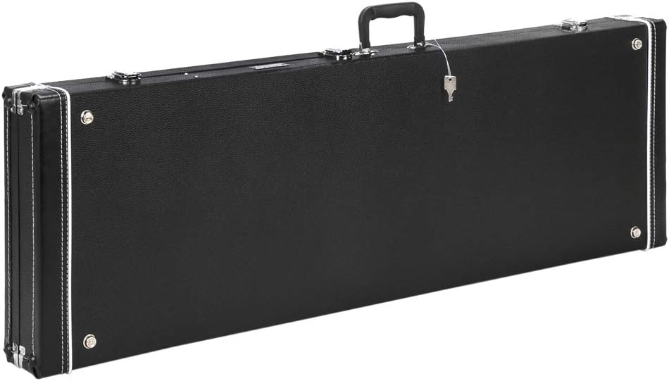 Ktaxon Electric Bass Guitar Hard Case, Wooden Hard-Shell Protective 46