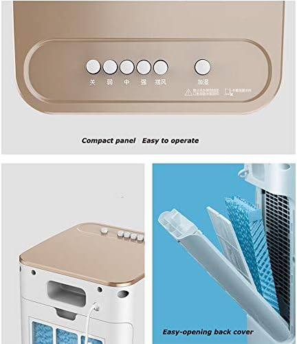 Cooling Fans Evaporative Air Coole, with Humidifier, Air Conditioner 3 Speed, 60° Oscillation,Misting for Home Office Bedroom 50W Oscillation Function