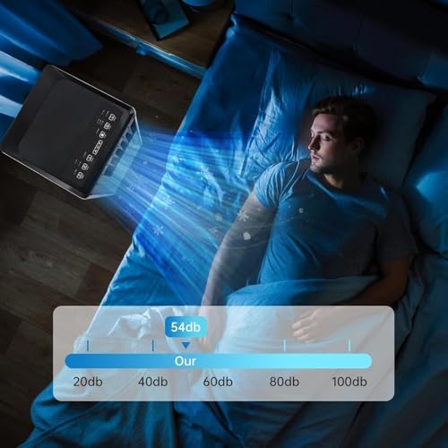 8000 BTU Portable Air Conditioner with 3-in-1 Cooling,Dehumidifier & Fan for Rooms Up to 350 Sq.Ft,Includes Window Vent Kit and Caster Wheels,Compact and Portable Design for Bedroom or Living