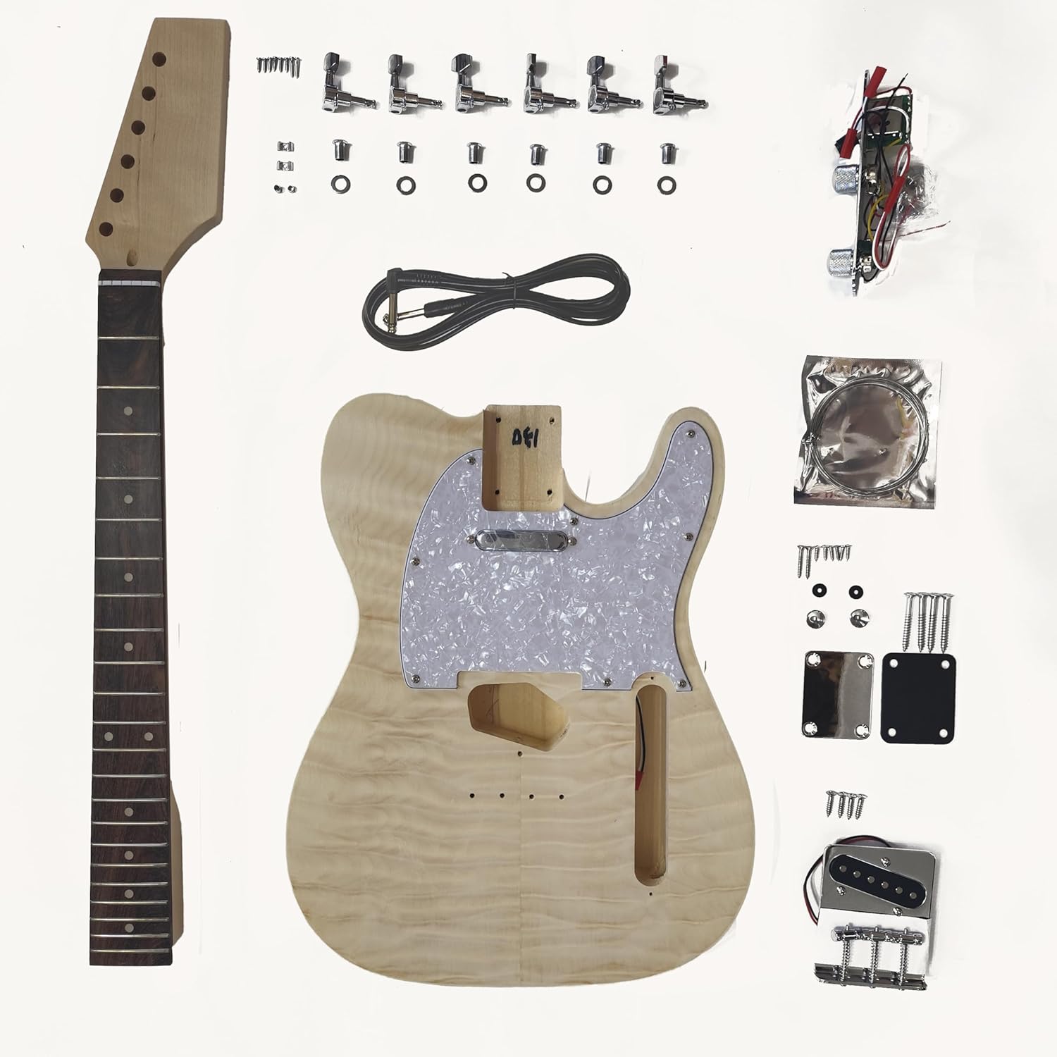 Water ripple effect TL style semi-finished DIY Electric guitar kit