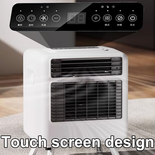 14000 Btu Portable Air Conditioner Room Ac Unit with Touch Panel Jet-Style Strong Wind Design Low Energy Consumption Cold Air Fan for Room/Home/Office