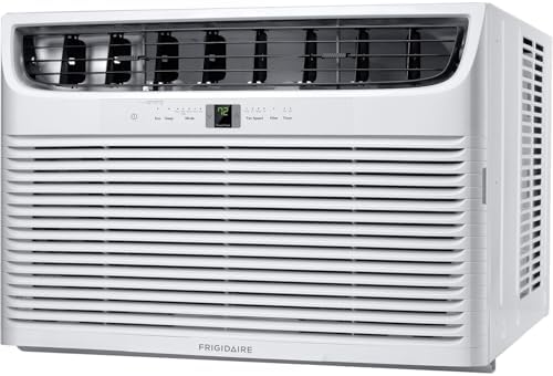 Frigidaire 23,000 BTU Window Air Conditioner with Supplemental Heat, Dehumidifier, and Remote, 230V, Cools up to 1400 Sq. Ft. for Apartment, Bedroom, Large Rooms