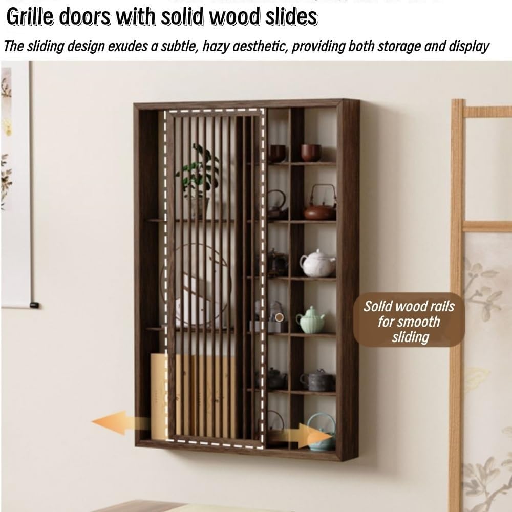 Multi-Layer Storage Rack Cup Holder Wood Display Stand Hanging Mug Organizer for Living Room Tea Room Long-Lasting