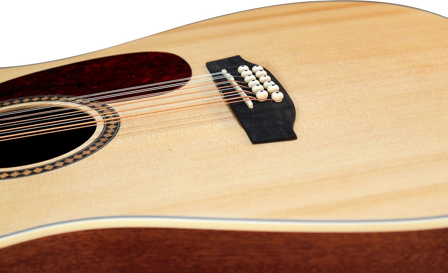 Ashton D25/12NTM 12-String Acoustic Guitar Natural Wood