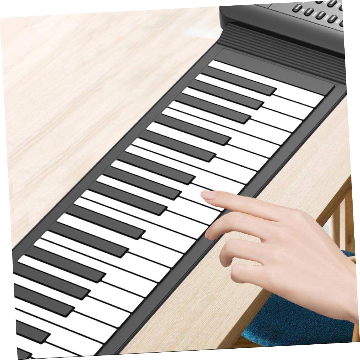 Portable Roll-up Electronic Piano Keys Silicone Keyboard for Beginners Lightweight and Easy to Carry Speaker Durable and Safe Design