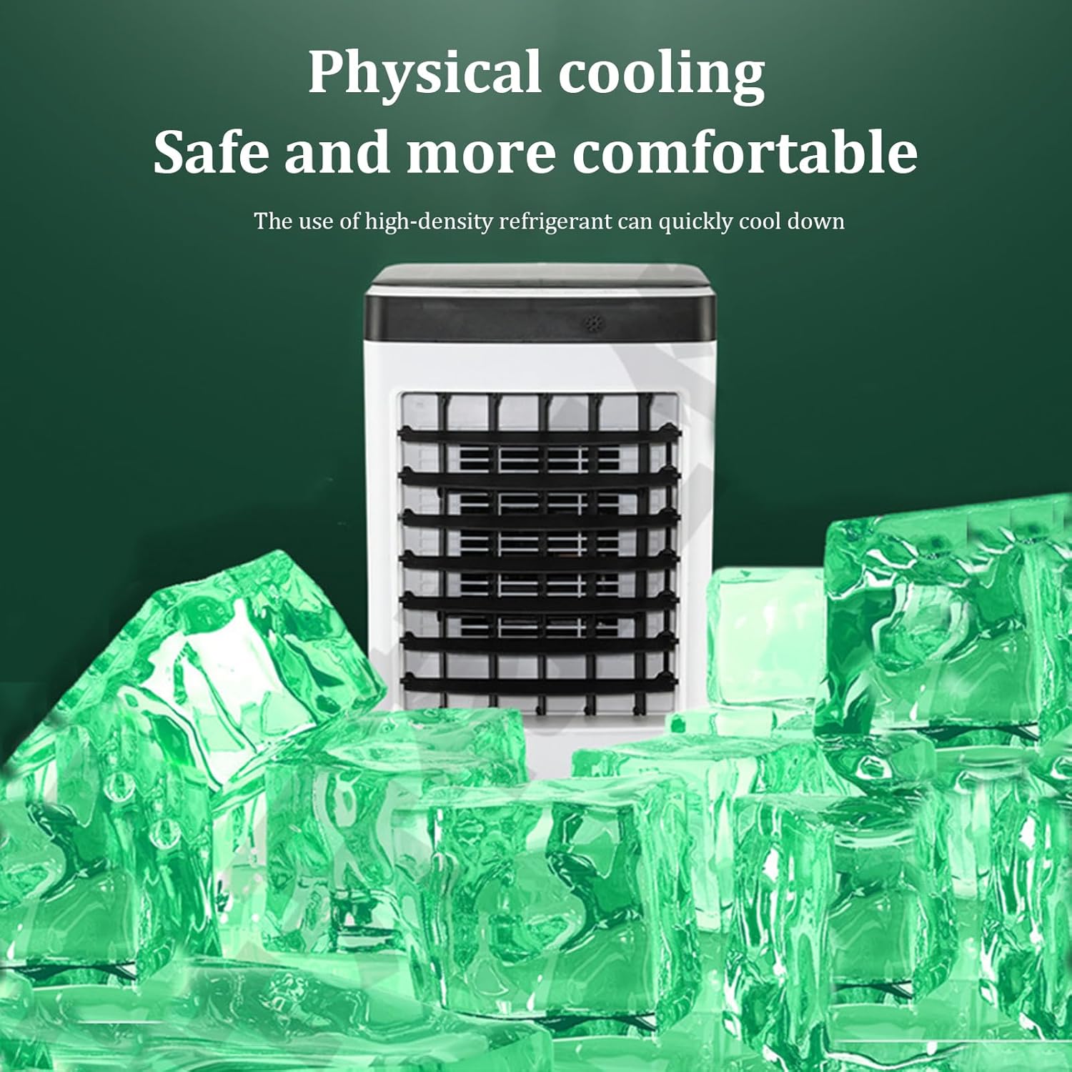 Portable Air Conditioner,Three Adjustable Wind Speeds Refrigeration Small Air Cooler,7-Hour Timer Indoor Air Conditioner,Convenient to Move,for Bedrooms, Study Rooms, Garages, Hotels, Etc