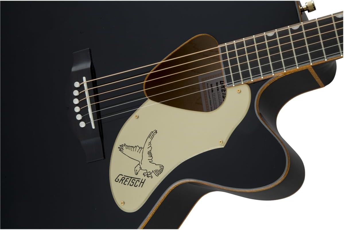 Gretsch G5022CBFE Rancher Falcon Jumbo Cutaway Acoustic-Electric Guitar - Black