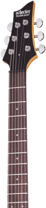 Schecter 430 C-6 Deluxe Solid-Body Electric Guitar, Satin Black