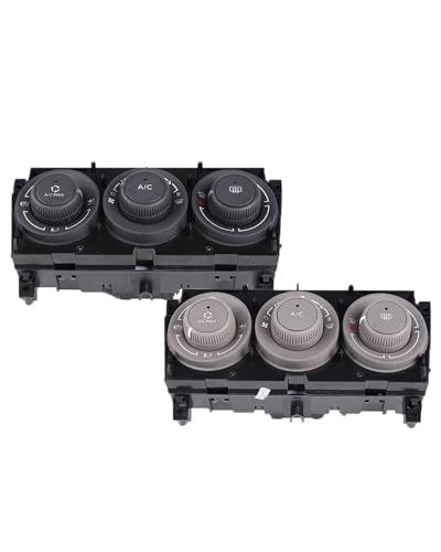 Temperature Adjustment Knob Heating and Cooling Air Conditioning Switch Panel Climate Control HVAC (Grey)