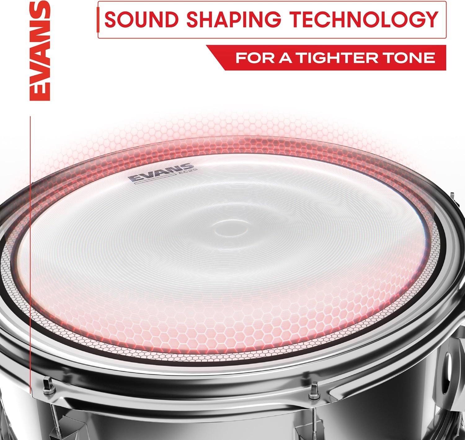 Evans Drum Heads - EC2S Clear Standard Pack (12