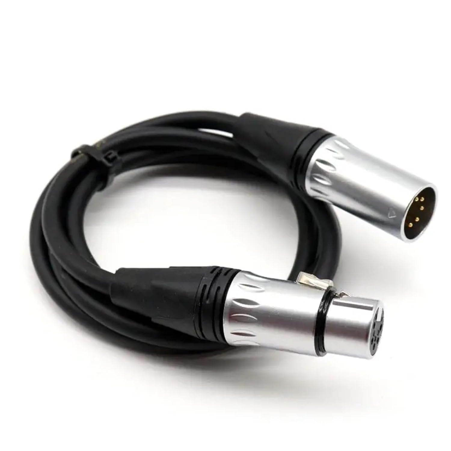 Weatherproof 5-Pin DMX Cable with IP65 Rated 5-Pin XLR Connectors for Outdoor Lighting, Audio, and Stage Applications(5 Meter)