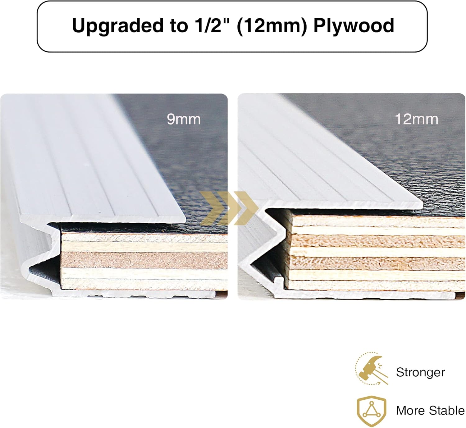 Sound Town Enhanced Thickness 1/2” (12mm) Plywood 8U Audio Rack/Road ATA Case with 11U Slant Mixer Top, 20’’ Rackable Depth, Casters, 8 Space Size, Pro Tour Grade (STMR-8UW)