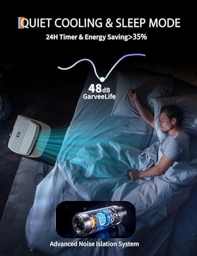 14000 BTU Portable Air Conditioners 3-IN-1 Portable AC Unit Cooling Up to 750 Sq.Ft Quiet Standing Air Conditioner with Remote Control, Cool, Fan, Dehumidifier, 24H Timer for Room Bedroom Floor