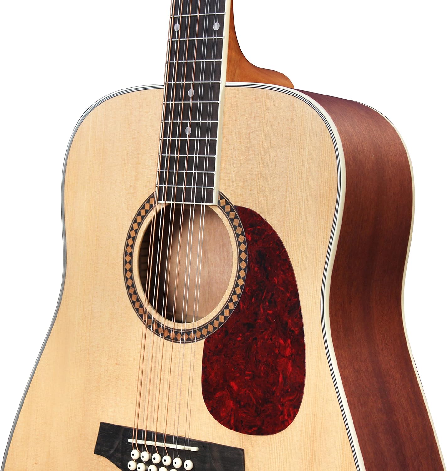 Ashton D25/12NTM 12-String Acoustic Guitar Natural Wood