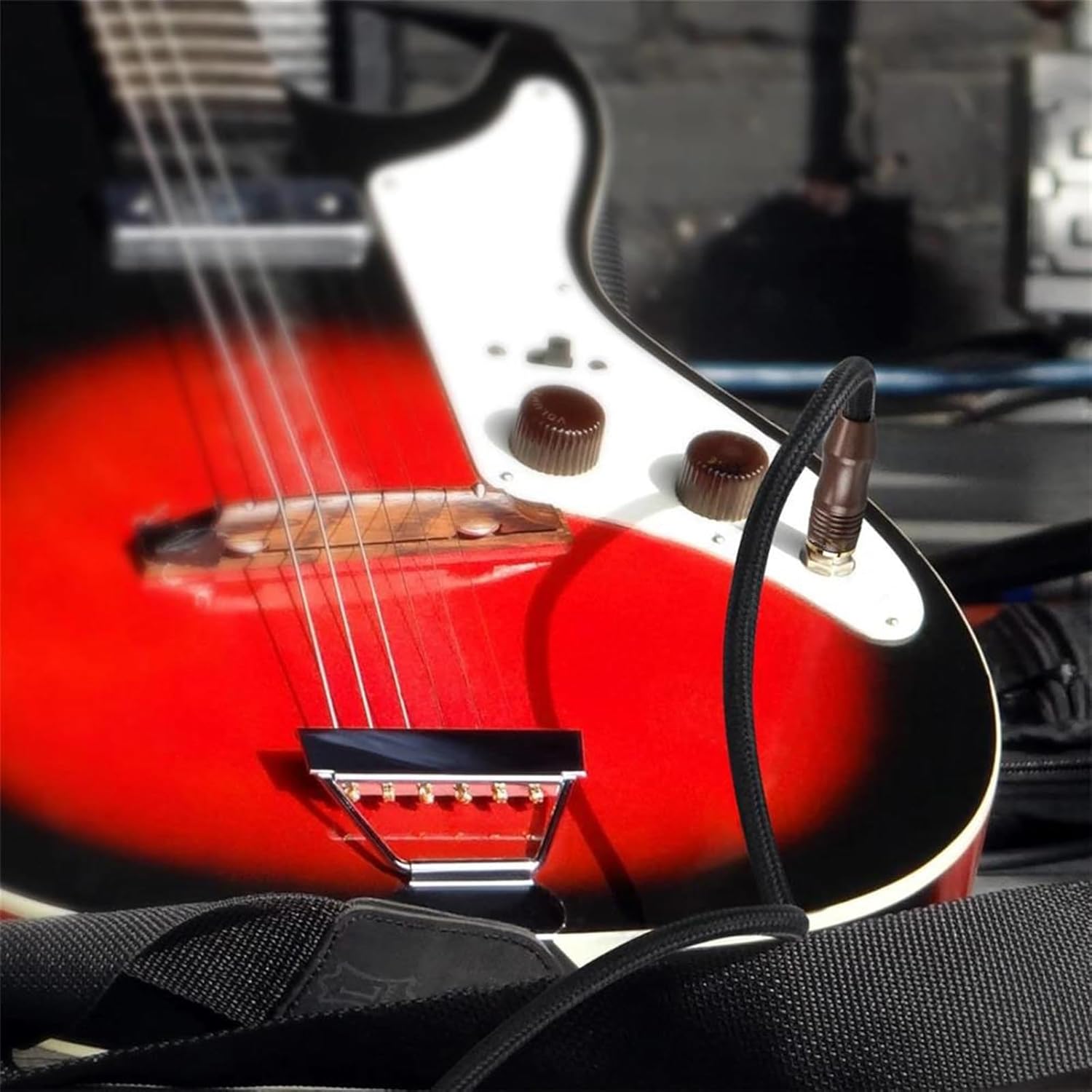 Guitar Audio Cable 6.35mm Cable 1/4inch Guitar Cable Male to Male 6.3 Cable Guitar Lead for Electric Guitar Bass Amplifier(8m)