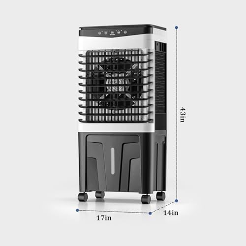 Refrigeration Small Air Cooler,portable Air Conditioner,Three Adjustable Wind Speeds,7.5H Timing Function Evaporative Air Cooler,for Garage, Factory, Supermarket, Household(Color:Touch screen version)