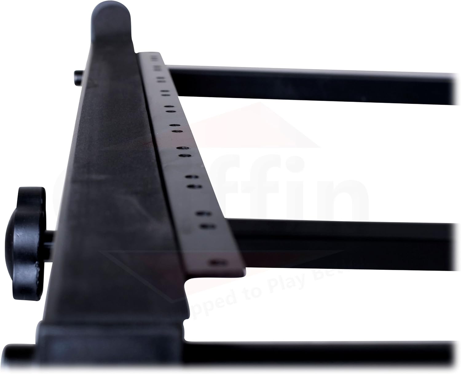 GRIFFIN 19U Rack Mount Rolling Stand (StudioZ PROSteel Series) & Adjustable Mixer Platform Rails – Cart Holder for Audio Music Recording Cabinet – Stage Equipment DJ Gear Storage Case for Amplifier