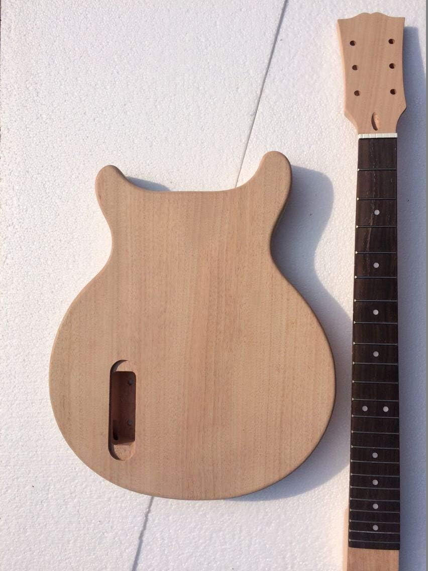 PROJECT DIY ELECTRIC GUITAR KIT MADE BY CNC JUNIOR DOUBLE CUTAWAY