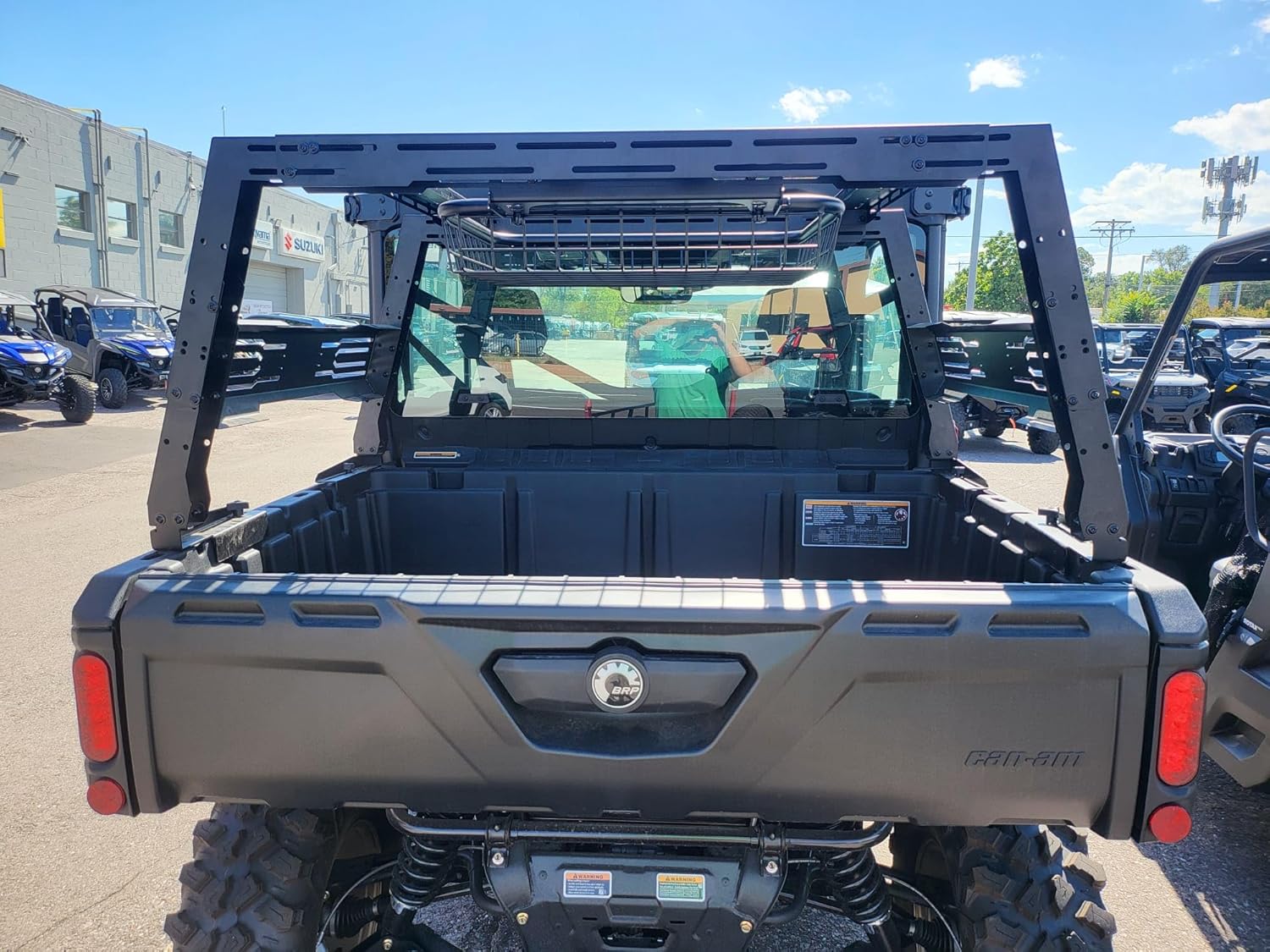 Can Am Defender Overland Bed Rack Fully Adjustable Height and Designed to Accept Accessories Including Chainsaw Mount, Spare Fuel, Jack, Trail Tools, Traction Matts and More