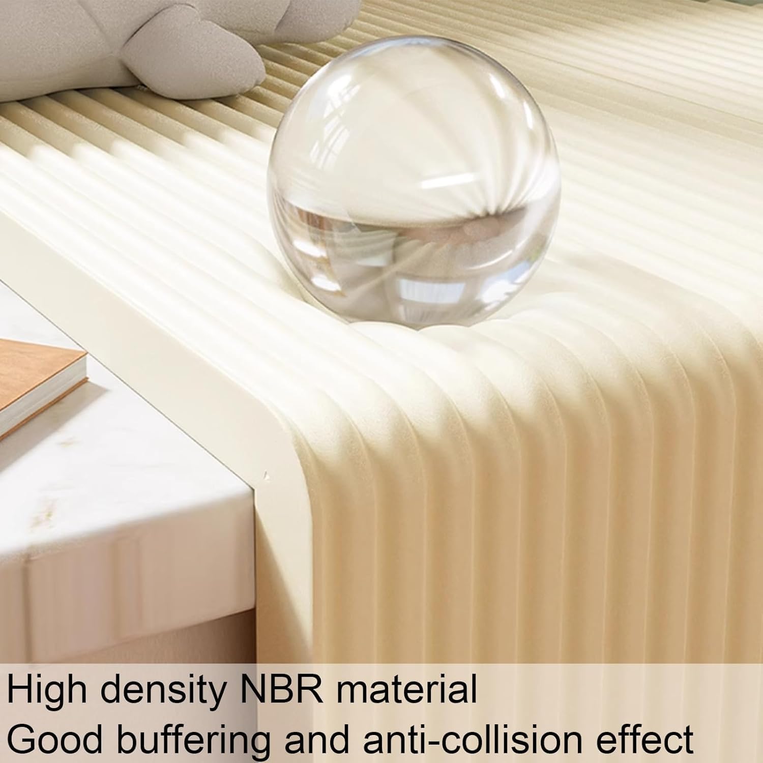 Furniture Edge Corner Guards, Furniture Corner Protectors Soft Extra Wide Guard Self Adhesive Bumpers Wall Protector Foam Padding for Garage Fireplace Table Stair(Woody,16.4ft/5m)